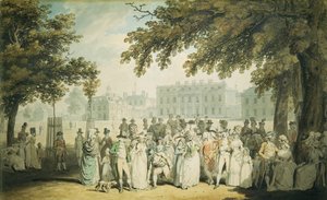 バッキンガムハウス、セントジェームズパーク、1790 作： Edward Dayes