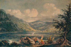 Hawes Water、ウェストモーランド、c1790、1935 作： Edward Dayes