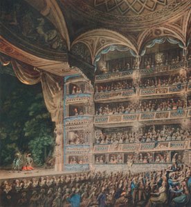 ドゥルーリーレーン劇場の内部、1795年、1948年。