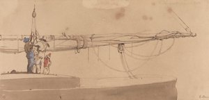 ブームを巻き起こす船乗りたち 作： Edward Duncan