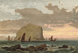 バスロック沖の漁船の日の出 作： Edward Duncan