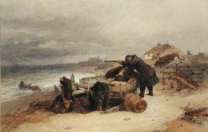 The Look Out, c.1850（水彩・紙） 作： Edward Duncan