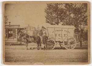 J.フランク・ポープ・アイス・ワゴン1885年（写真）