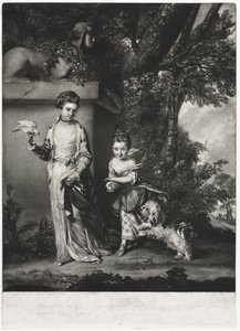レディー・アマベルとメアリー・ジェミマ・ヨーク、c。 1761年。 作： Edward Fisher