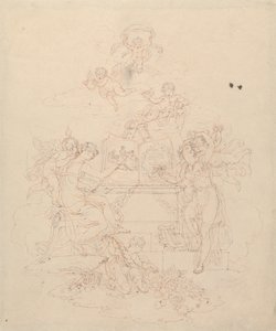 絵画と文学の寓意 作： Edward Francis Burney