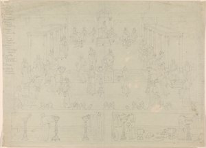 Suunnittelu Rooman hallituskammioon (?) 作： Edward Francis Burney