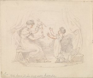 新しい人形のイラスト: Let me Have It in my Own Hands 作： Edward Francis Burney