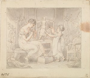 Uuden nuken kuvitus: Vaatteiden ompelu nukelle 作： Edward Francis Burney