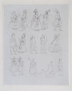 様々な職業の人物（彫刻 作： Edward Francis Finden