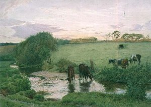 コーンウォールのセントモーガンの近く 作： Edward Frederick Brewtnall