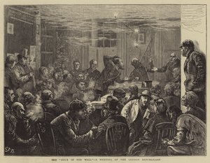 壁の穴、ロンドン共和党の会合 作： Edward Frederick Brewtnall