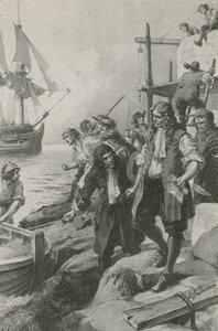 海賊に連れ去られたウィンスタンレー（リトグラフ） 作： Edward Frederick Skinner