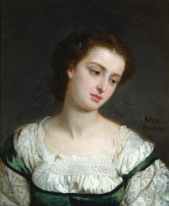 若い女性の肖像 作： Edward Harrison May