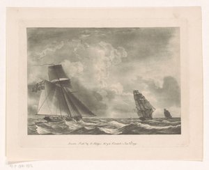 洋上のイギリス艦隊 海景（シリーズタイトル） 作： Edward Hedges