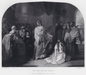 "Go, and Sin No More" (刻印) 作： Edward Henry (after) Corbould