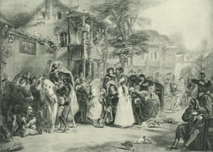 チョーサーとカンタベリー巡礼者（グラビア） 作： Edward Henry Corbould