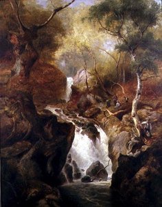 森の中の滝 作： Edward Henry Holder