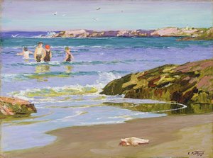 干潮、1915年頃 作： Edward Henry Potthast