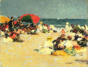 ビーチで 作： Edward Henry Potthast