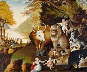 平和な王国、1834年頃 作： Edward Hicks