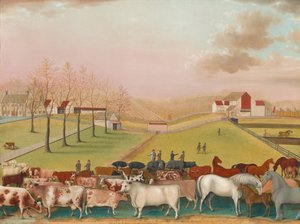 コーネル農場、1848年。 作： Edward Hicks