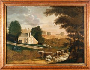 ウィリアムペンの墓、1848年 作： Edward Hicks