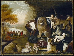 平和な王国、1833-34年 作： Edward Hicks