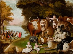 平和な王国、1833年 作： Edward Hicks