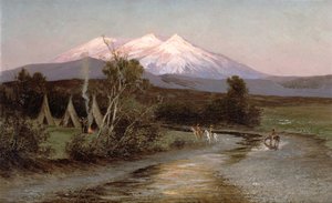 パルミリア、ニューメキシコ、1894年から日没探し東にシエラブランカ 作： Edward Hill