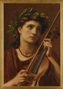 音楽、ヘヴンリーメイド、1889 作： Edward John Poynter