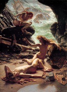 ストームニンフの洞窟、1903年。 作： エドワード・ジョン・ポインター