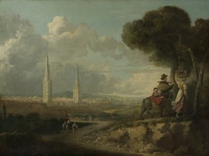 ヒルフィールズのコベントリー、1807年頃 作： Edward Junior Rudge