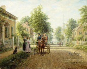 町への道、1907 作： Edward Lamson Henry