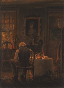 男やもめ、1873年。 作： Edward Lamson Henry