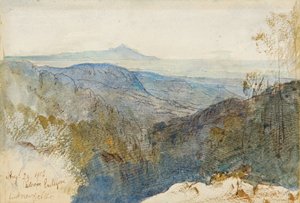 アトス山の遠景 作： エドワード・リア