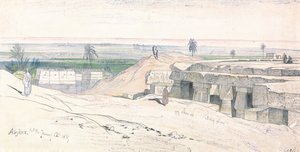 アビドス、1867年1月12日午後1時 (134) 作： エドワード・リア