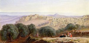 ベツレヘム、1870年頃 作： Edward Lear