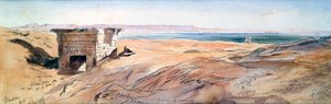 デンデラ、1867年 作： Edward Lear