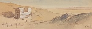 デンデラ、1867年1月15日午前9時 (156) 作： エドワード・リア