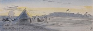エル・アリーシュ、1867年3月31日午後6時30分 (33) 作： Edward Lear