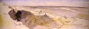 ダマスカス近郊の砂漠にて 作： Edward Lear