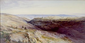 エルサレム、1865年 作： Edward Lear