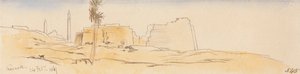 カルナック、1867年2月24日 (545) 作： エドワード・リア