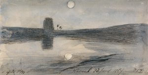 カルナック、1867年1月22日午後9時30分 (212) 作： エドワード・リア