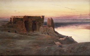 コムオンボ寺院、エジプト 作： Edward Lear