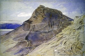 死海のマサダ 作： Edward Lear