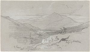 アントロドコからの山の景色 作： Edward Lear