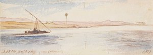 コロサネ近郊；1867年1月3日午後3時45分 (51) 作： Edward Lear