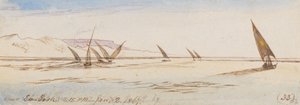 エブ・ボシュ近郊；1867年1月2日午後2時15分 (33) 作： Edward Lear