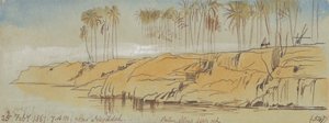 ネガデ付近。 1867 年 2 月 25 日午前 7:00 (547) 作： Edward Lear